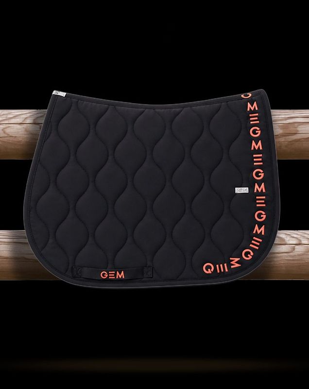 Tapis  Essentiel Obstacle noir/corail - GEM