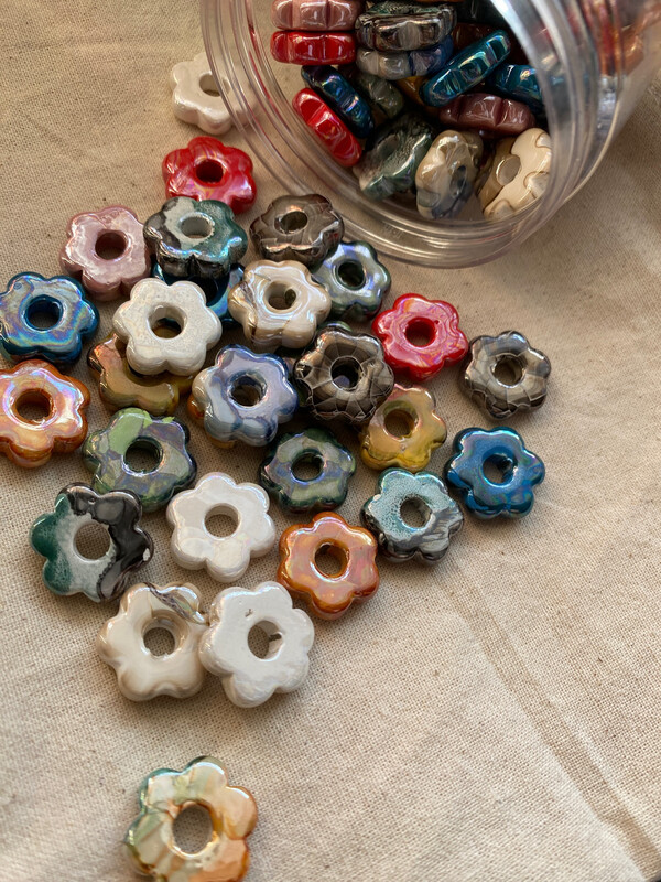 Daisy earrings - Solo Perline