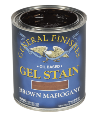 Brown Mahogany Gel Stain Quart General Finishes