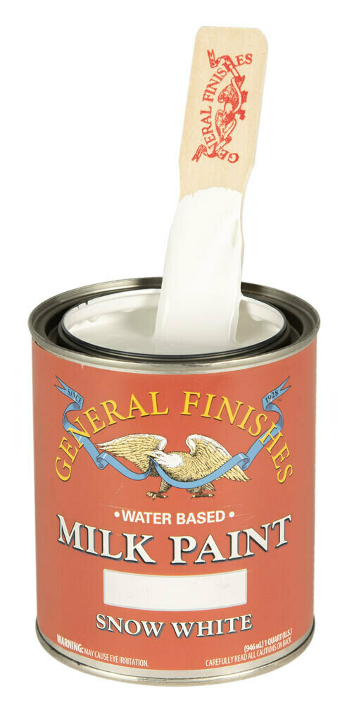 Snow White Milk Paint Quart General Finishes