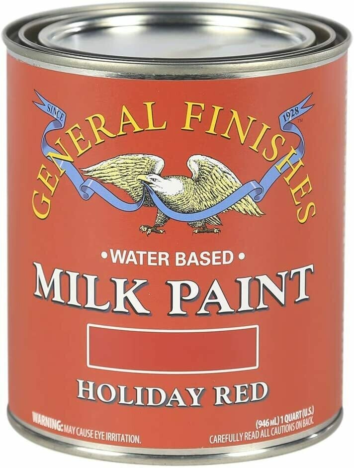 Holiday Red Quart Milk Paint General Finishes