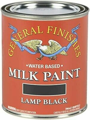 Lamp Black Milk Paint - Quart - General Finishes