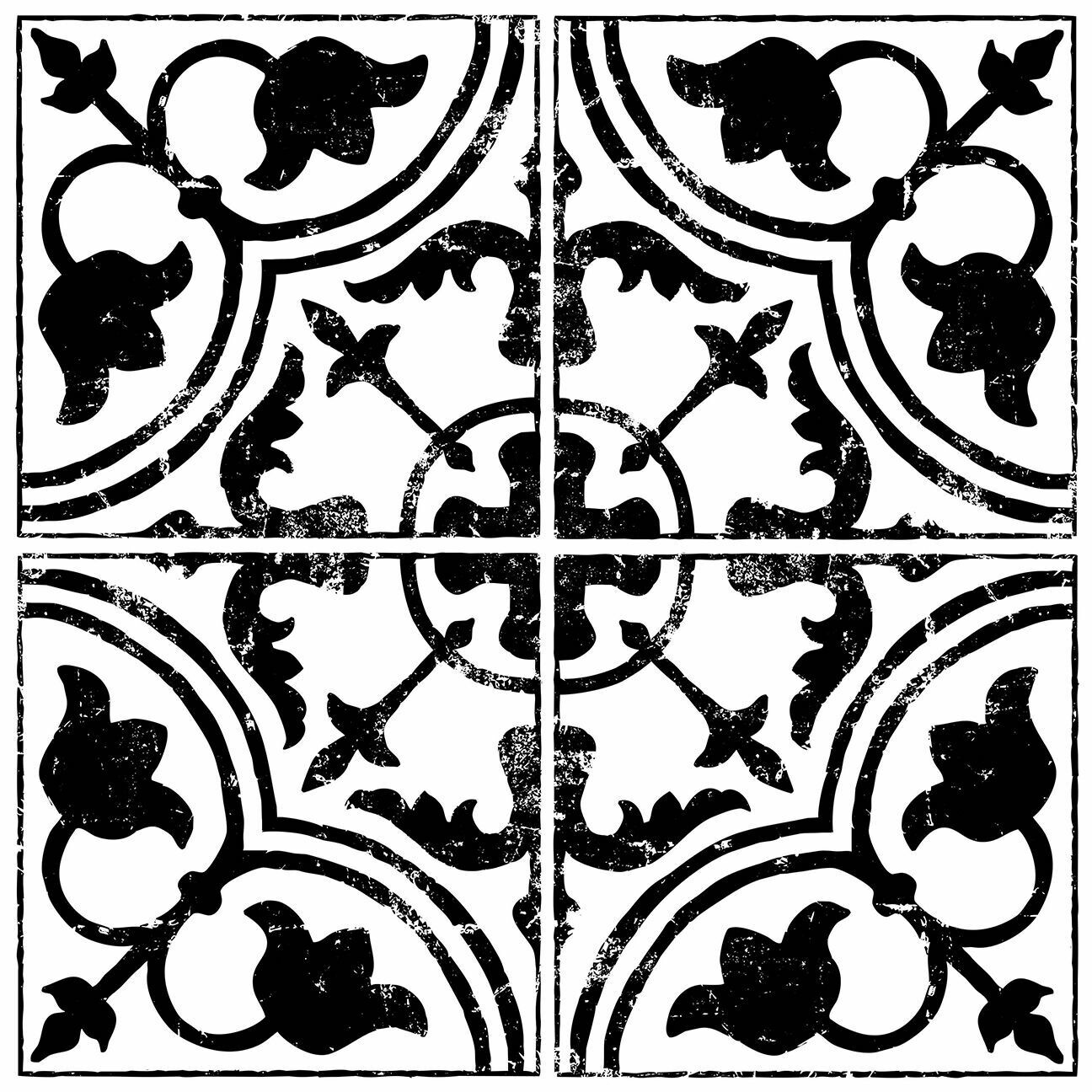 Cubano Field Tile 12x12 Decor Stamp - Iron Orchid Designs