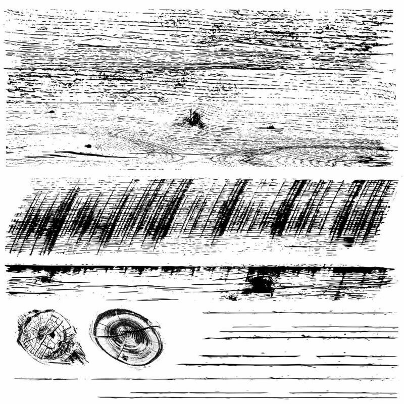 Barnwood Planks 12X12 Decor Stamp - Iron Orchid Designs