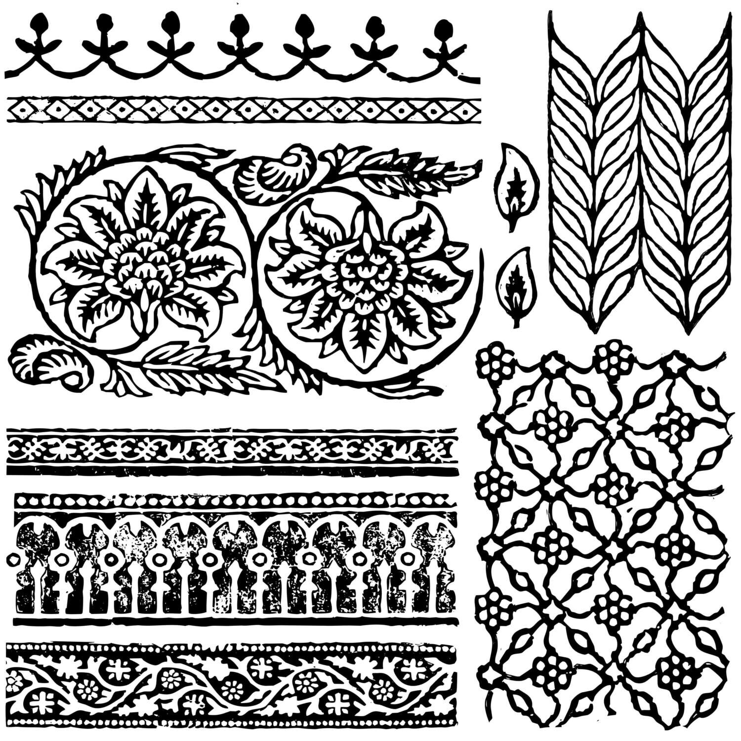 Bohemia Decor Stamp 12x12 - Iron Orchid Designs