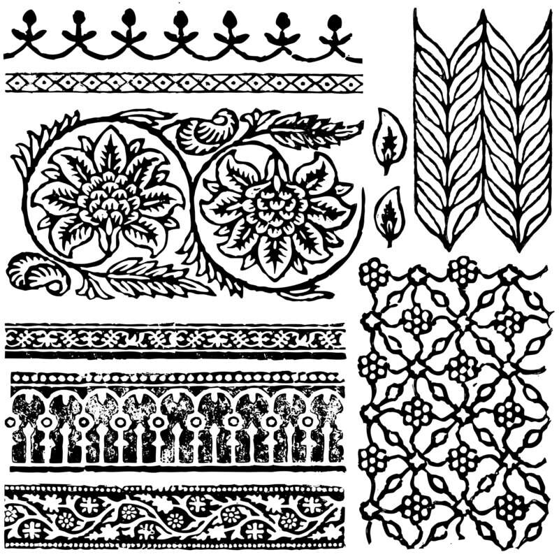 Bohemia Decor Stamp 12x12 - Iron Orchid Designs