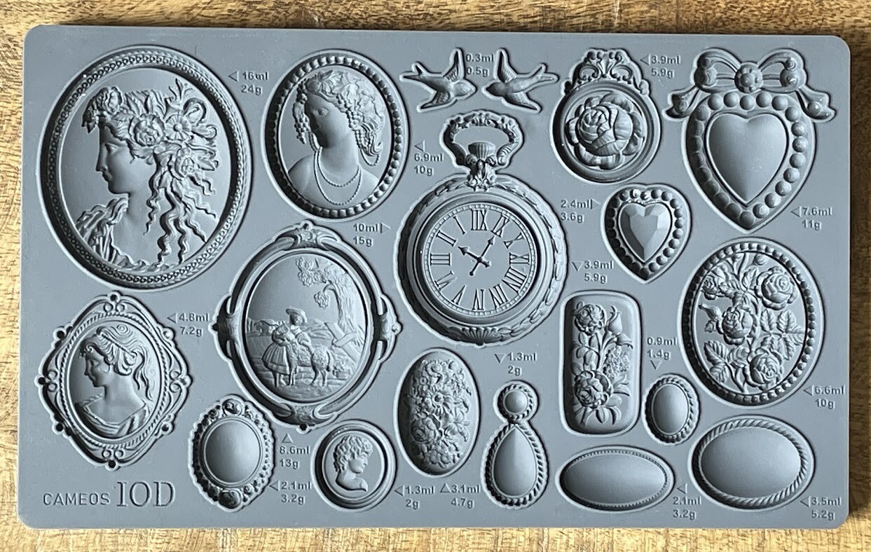 Cameos Decor 6x10 Mould - Iron Orchid Designs