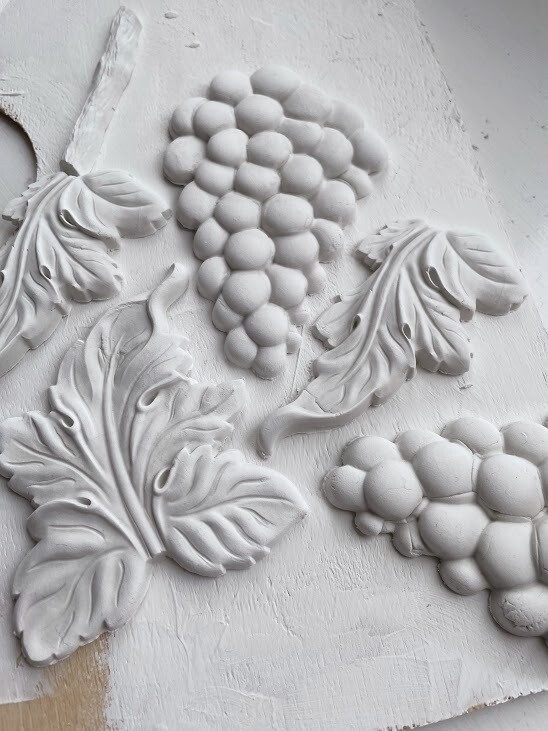 Grapes Decor 6x10 Mould - Iron Orchid Designs