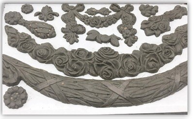 Swags 6x10 Mould - Iron Orchid Designs