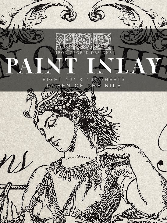 Queen Of The Nile -  Paint Inlay 12x16 - Iron Orchid Designs