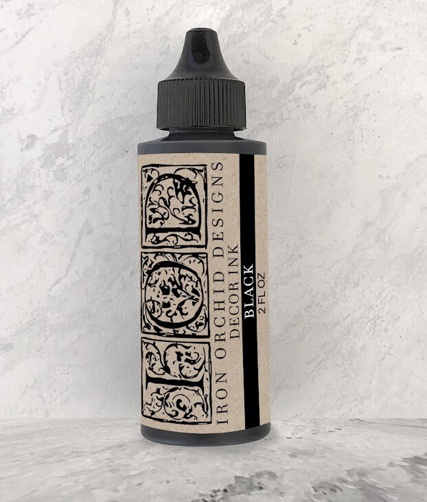 Decor Ink Black 2oz. - Iron Orchid Designs