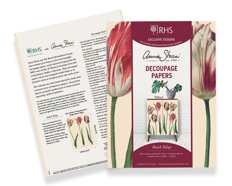 RHS Decoupage Paper Dutch Tulips - Annie Sloan