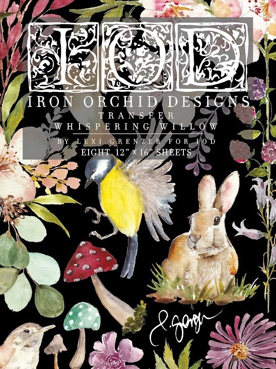 Whispering Willow 12x16 Transfer - Iron Orchid Designs