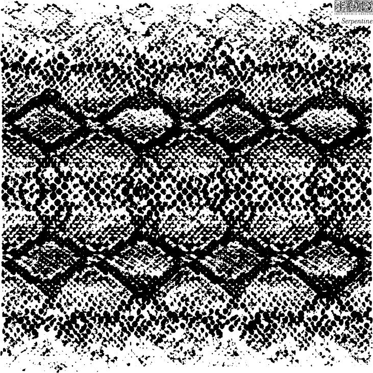 Serpentine 12x12 Stamp IP3 - Iron Orchid Designs