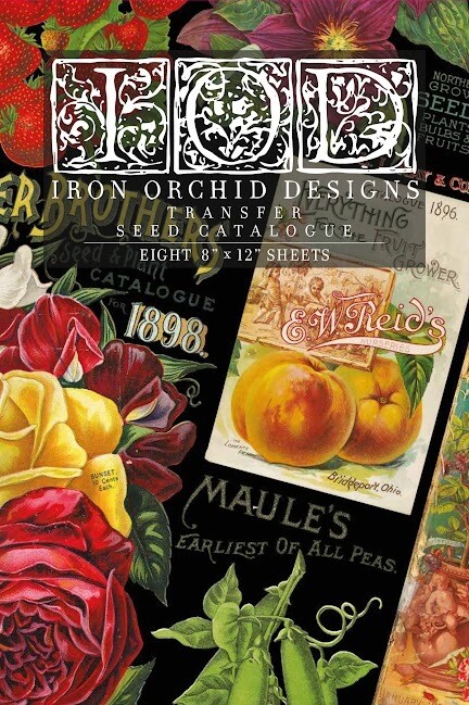 Seed Catalogue Transfer 8&quot; X 12&quot; Pad - Iron Orchid Designs