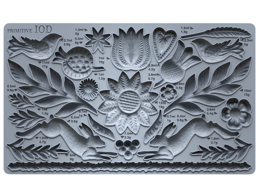 Primitive 6X10 Mould - Iron Orchid Designs