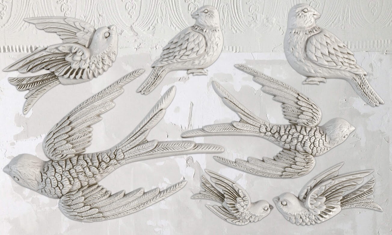 Birdsong Decor 6x10 Mould - Iron Orchid Designs