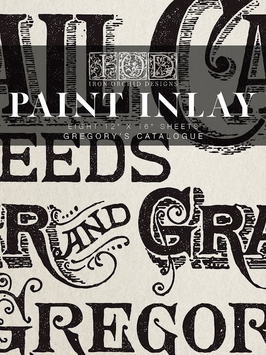 Gregory&#39;s Catalogue - Paint Inlay 12x16 - Iron Orchid Design