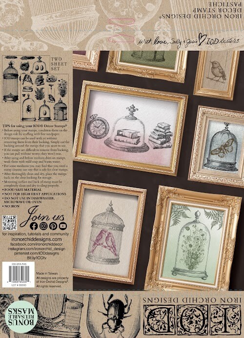Pastiche Stamp 12&quot; X12&quot; Iron Orchid Designs