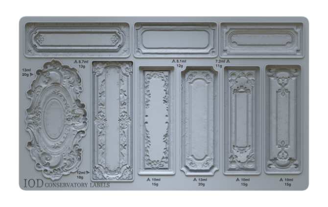 Conservatory Labels Mould 6&quot; X 10&quot; Iron Orchid Designs