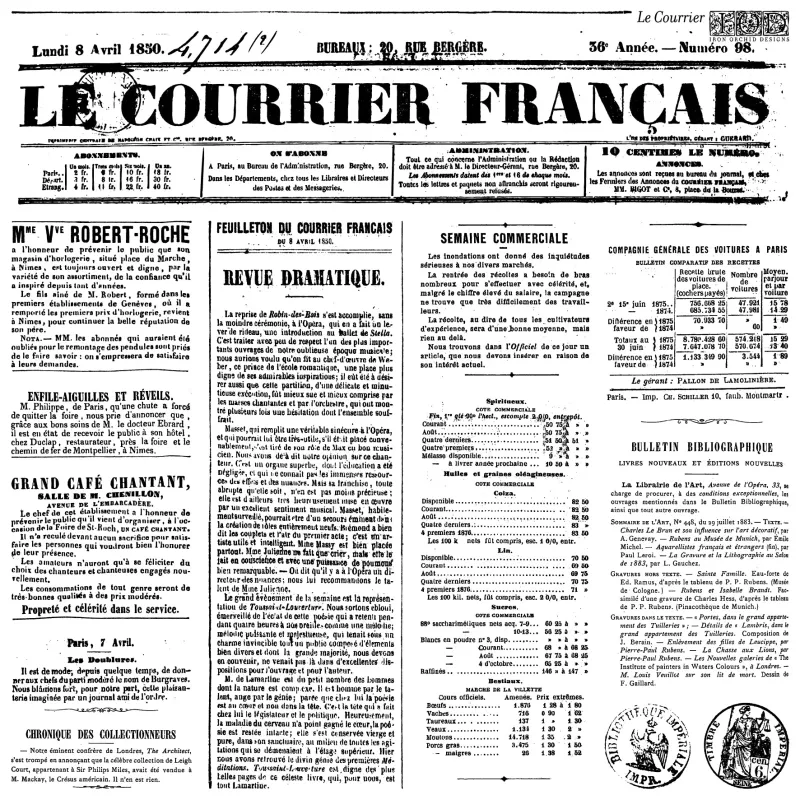 Le Courrier 12x12 Decor Stamp - Iron Orchid Designs