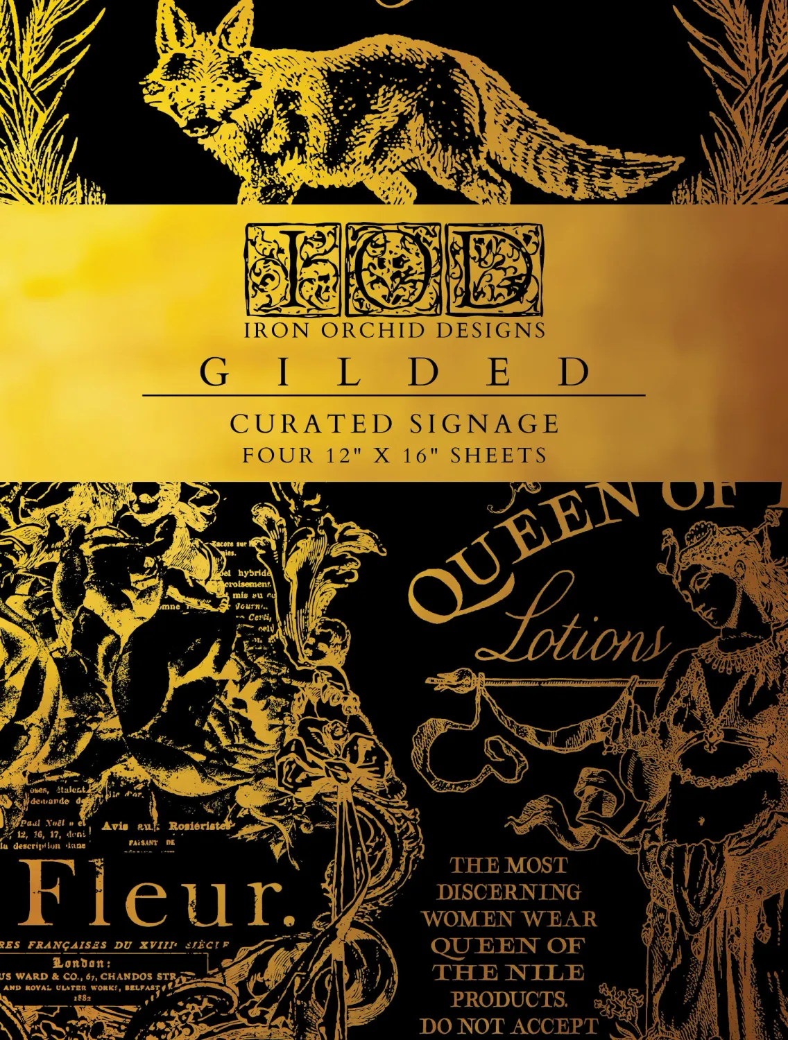 Curated Signage Foil Gilded Transfer 12x16 Pad - IOD