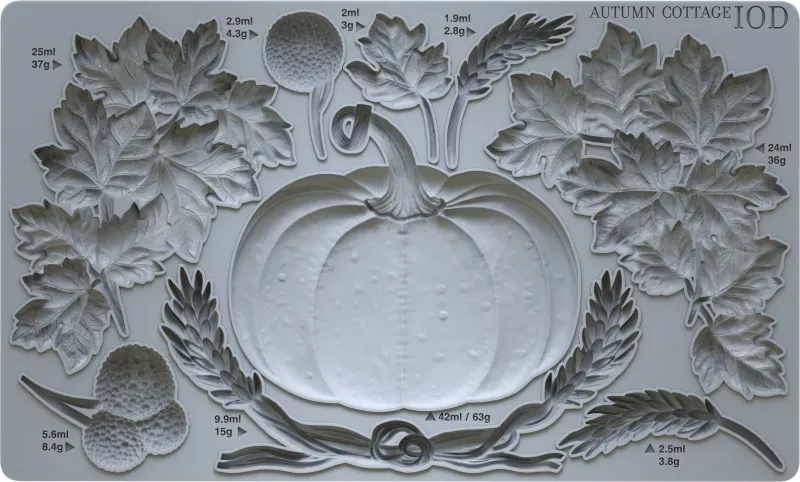 Autumn Cottage Mould 6X10 - Iron Orchid Designs