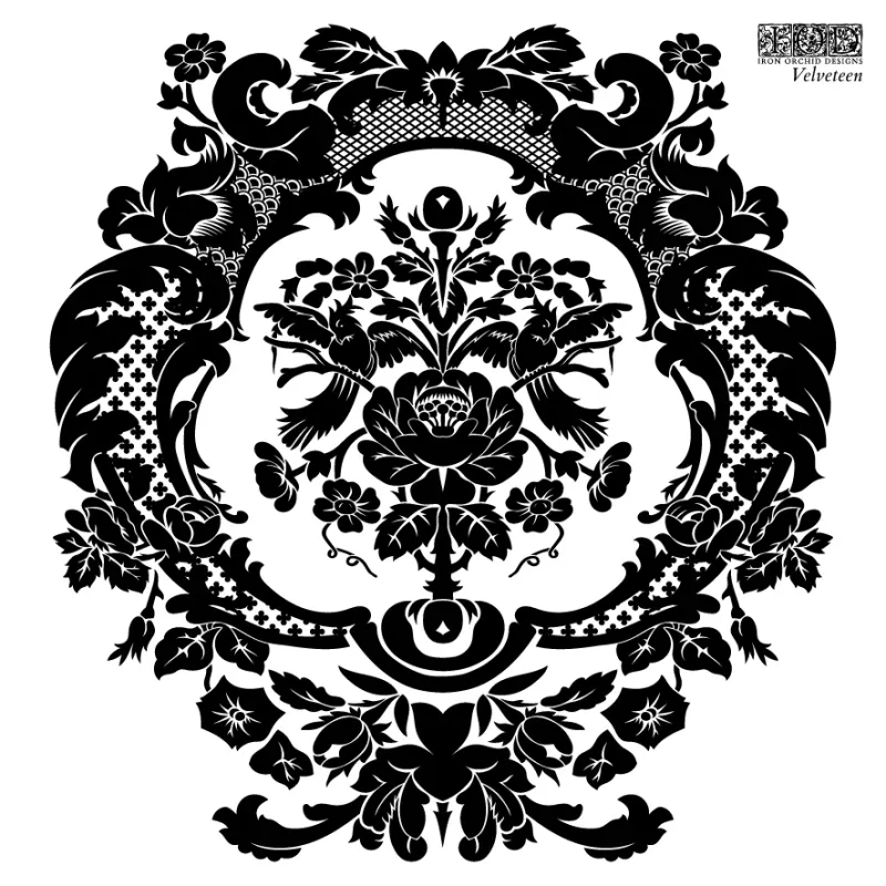 Velveteen 6x6 Mini Stamp - Iron Orchid Designs