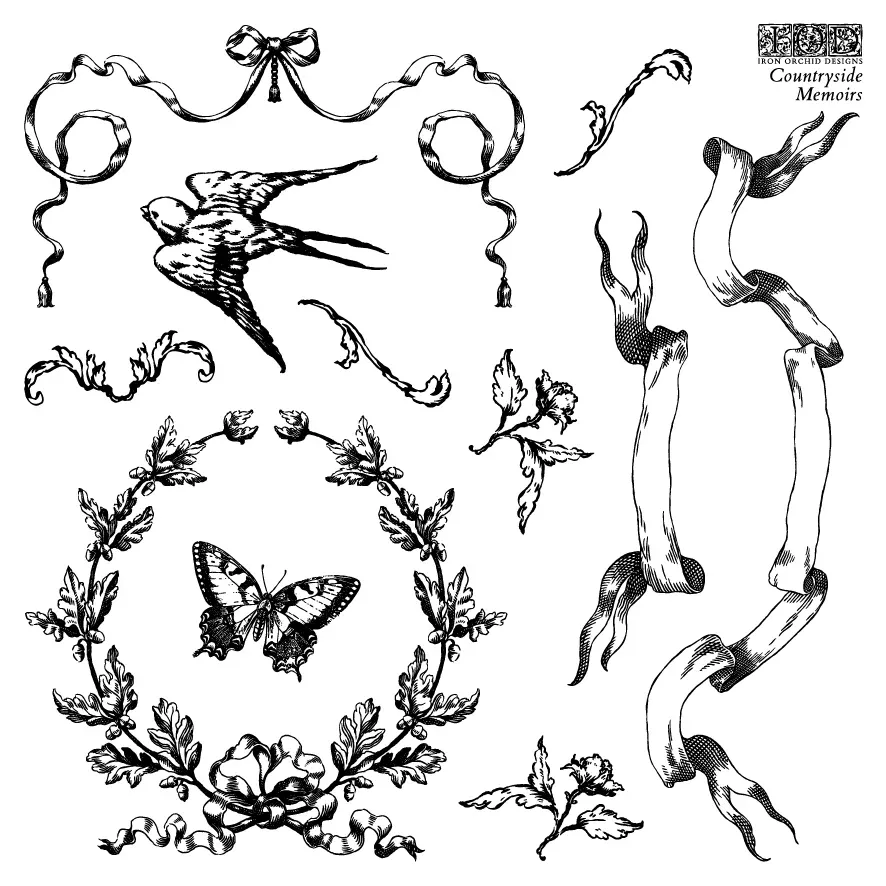 Countryside Memories Mini Stamps - Iron Orchid Designs