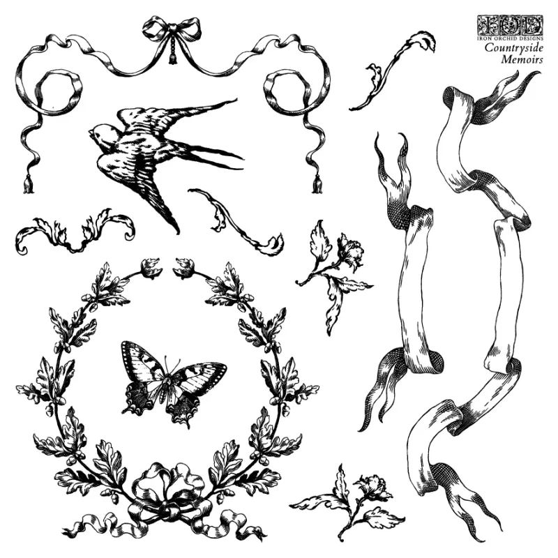 Countryside Memories Mini Stamps - Iron Orchid Designs