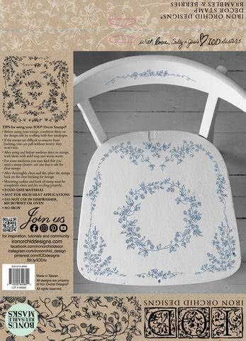 Brambles &amp; Berries Decor Stamp - Iron Orchid Designs