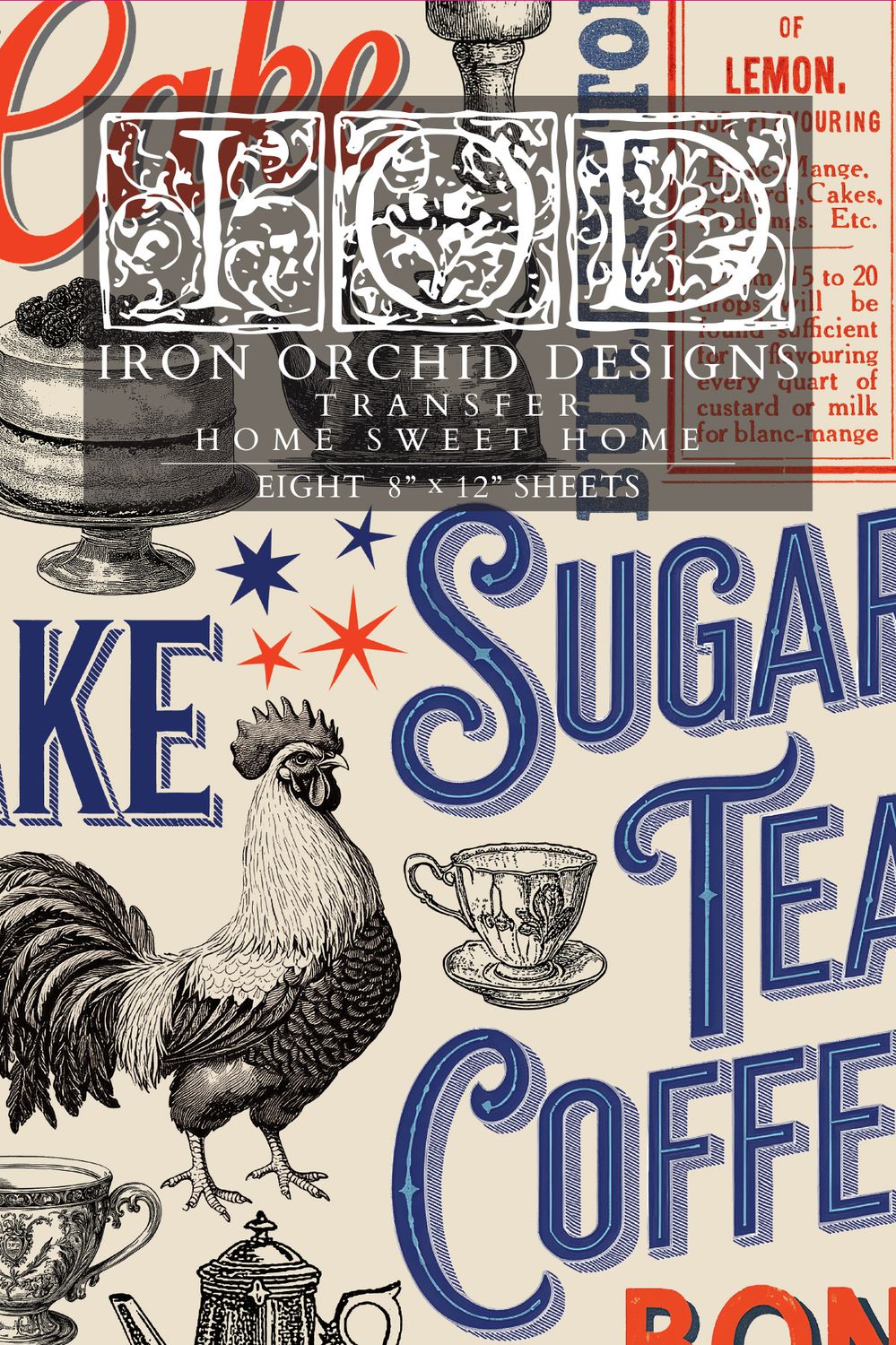 Home Sweet Home Transfer 8” X 12” Sheet