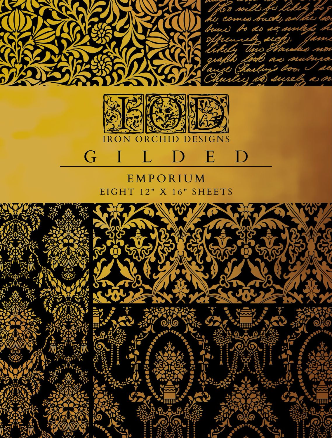 Emporium Gilded Transfer - Eight 12” X 16” Sheets
