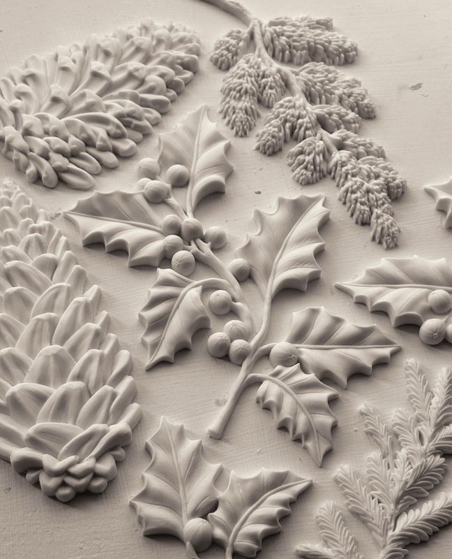 Winter Forage 6x10 Mould - Iron Orchid Designs