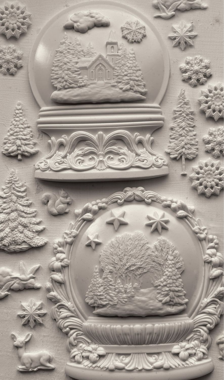 Snow Globes 6x10 Mould - Iron Orchid Designs