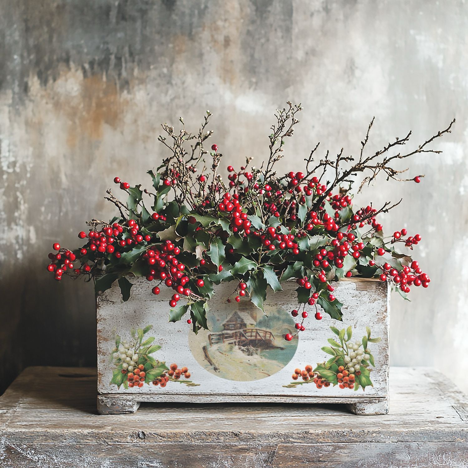 Christmas Joy Transfer 8x12 Pad - Iron Orchid Designs