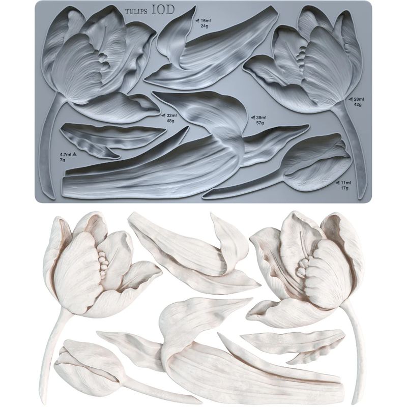 Tulips Mould 6x10 - Iron Orchid Designs