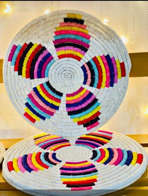 Elementos decorativos para pared de 12” pulgadas de junco