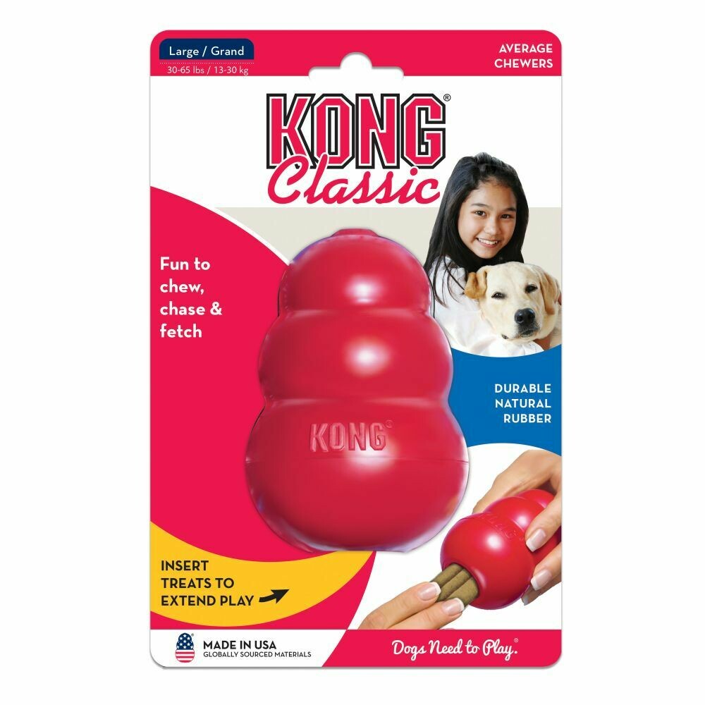 KONG CLASSIC, LARGE, RED