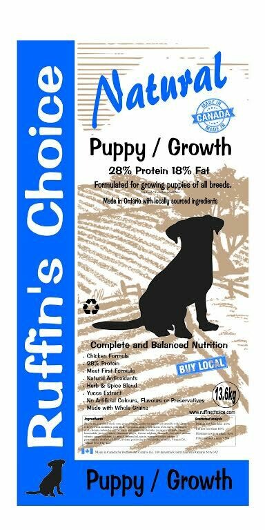 RUFFIN'S CHOICE PUPPY / GROWTH 13.6Kg