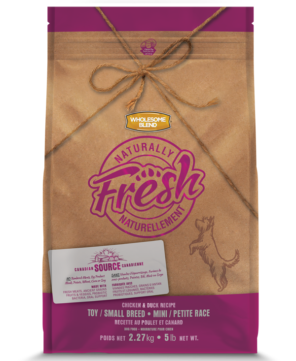 WHOLESOME BLEND NATURALLY FRESH CHICKEN & DUCK TOY & SMALL BREED 2.27KG