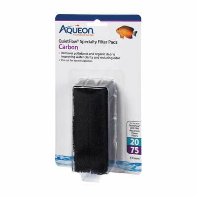 Aqueon QuietFlow Specialty Filter Pads Carbon 20/75