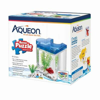 Aqueon Betta Puzzle Blue