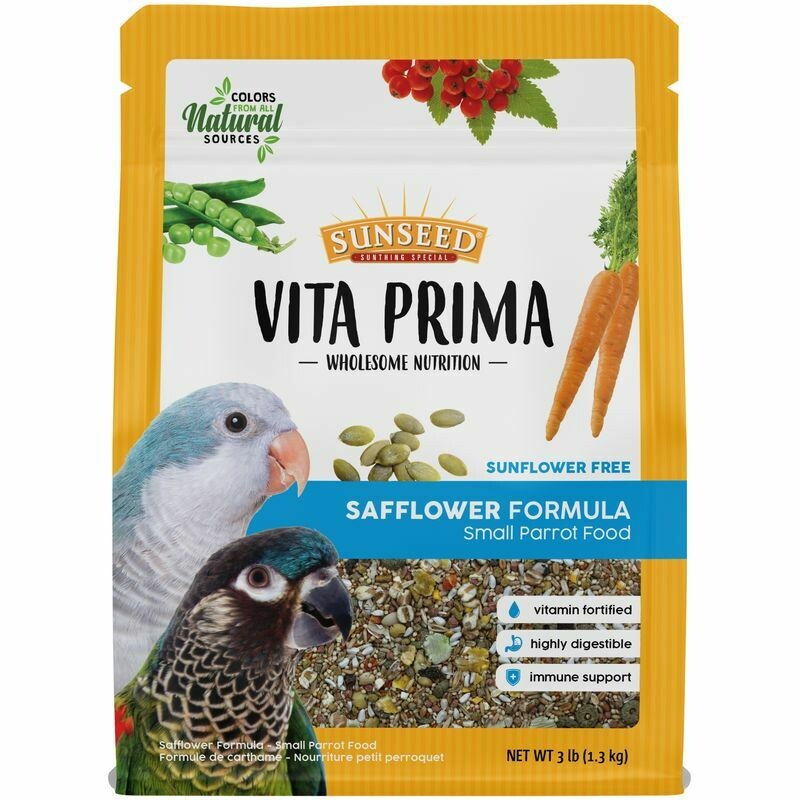 Sunseed Vita Prima Safflower Small Parrot Food 3lb