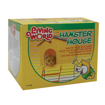 LIVING WORLD HAMSTER HOUSE WITH STEP LADDER