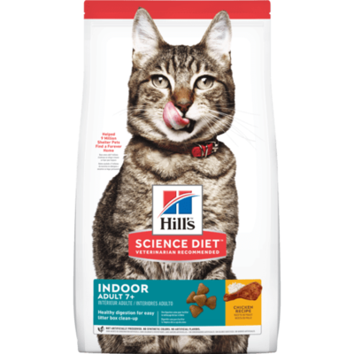 HILL'S SCIENCE DIET CAT - ADULT 7+ INDOOR 3.5LB