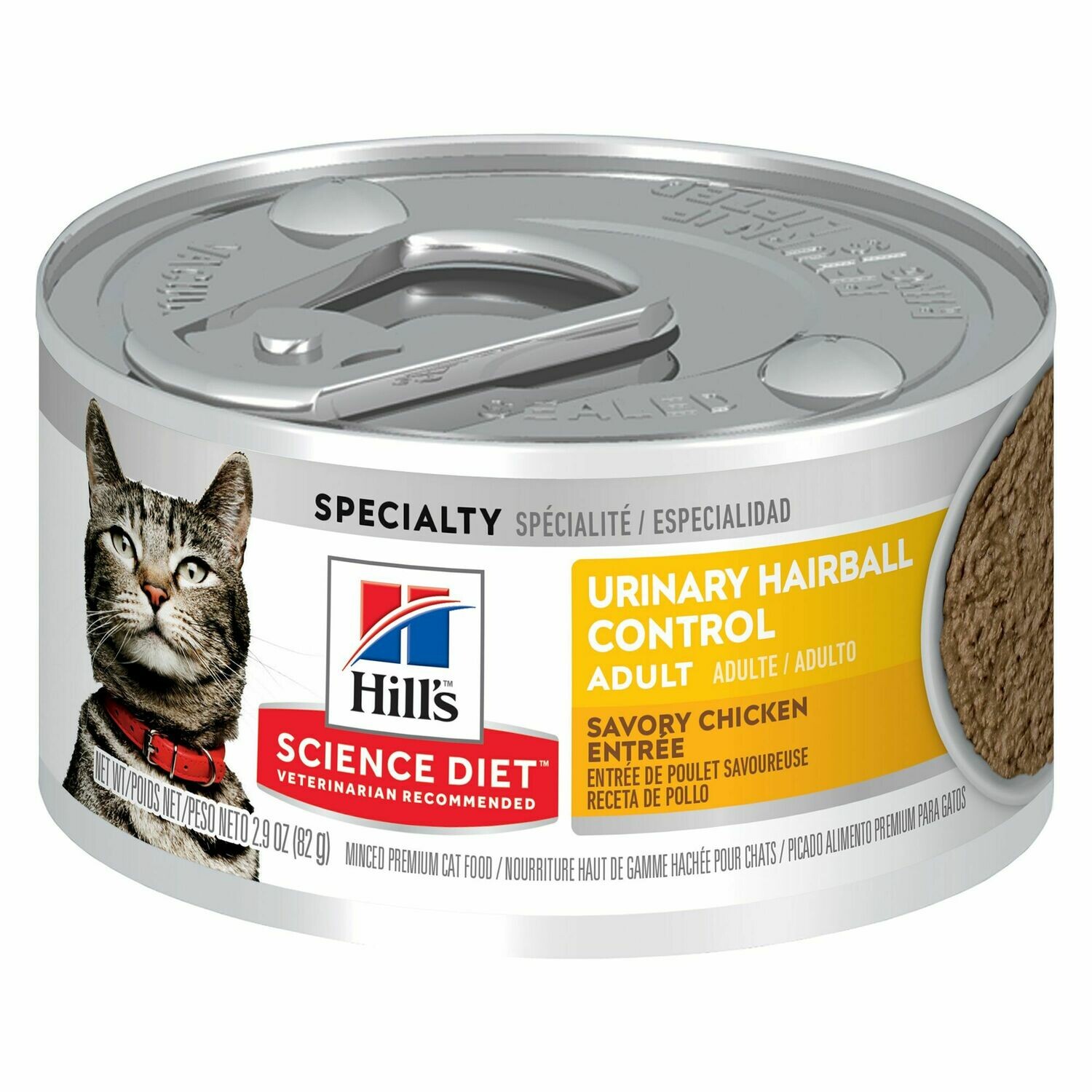 HILL'S SCIENCE DIET ADULT CAT URINARY & HAIRBALL CONTROL 2.9OZ