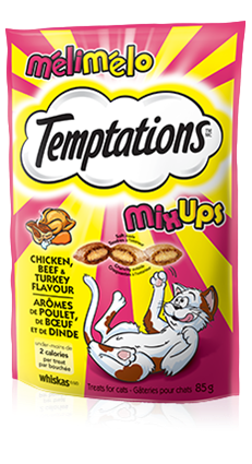 TEMPTATIONS MIX-UPS CHICKEN, BEEF & TURKEY 85g
