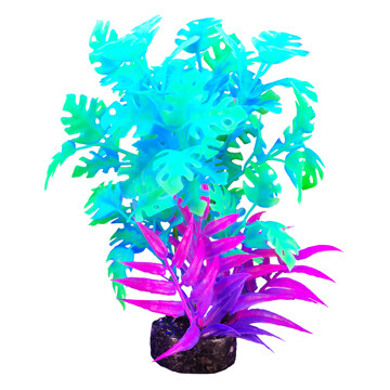 Marina I-Glo Plant 5.5" Blue