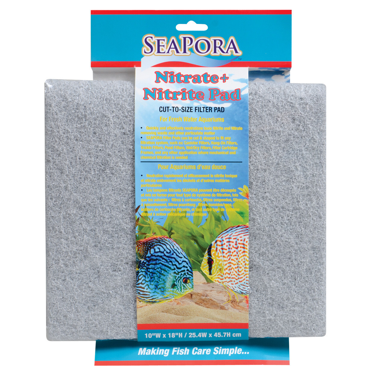 Seapora Nitrate/Nitrite Filter Pad 18 x 10 (Grey)